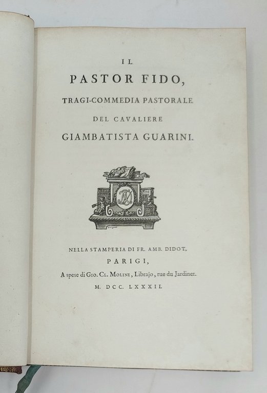 Il Pastor Fido, tragicommedia pastorale.