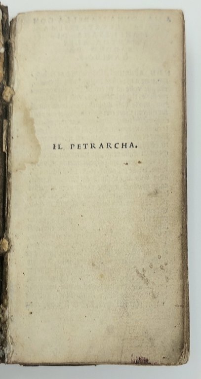 Il Petrarcha (Canzoniere &amp;ndash; Trionfi).&amp;nbsp;