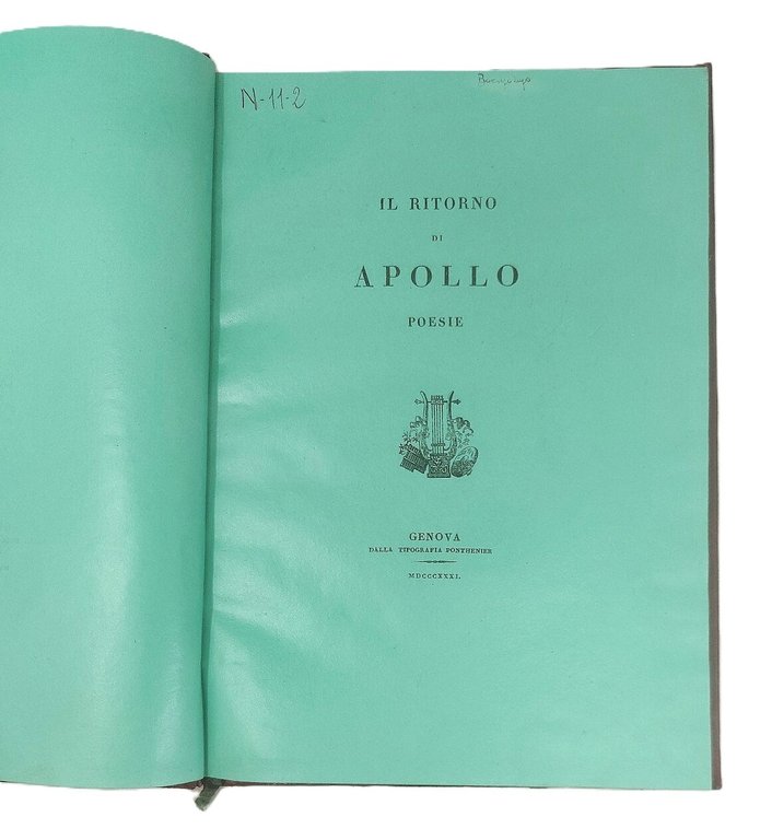 Il ritorno di Apollo. Poesie.