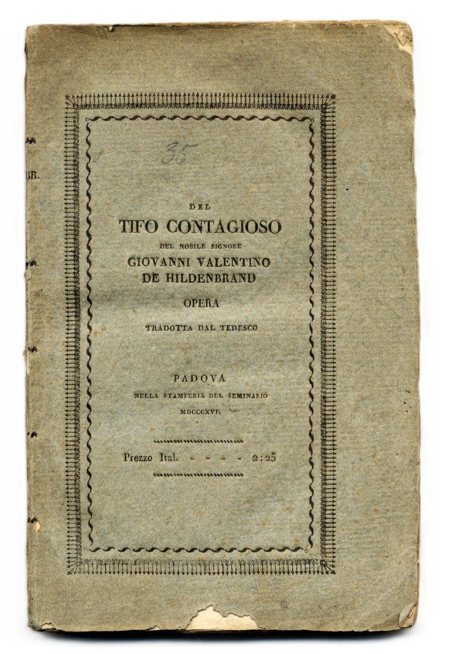 Il Tifo Contagioso, con alcuni cenni intorno a' mezzi di … | Immagine principale