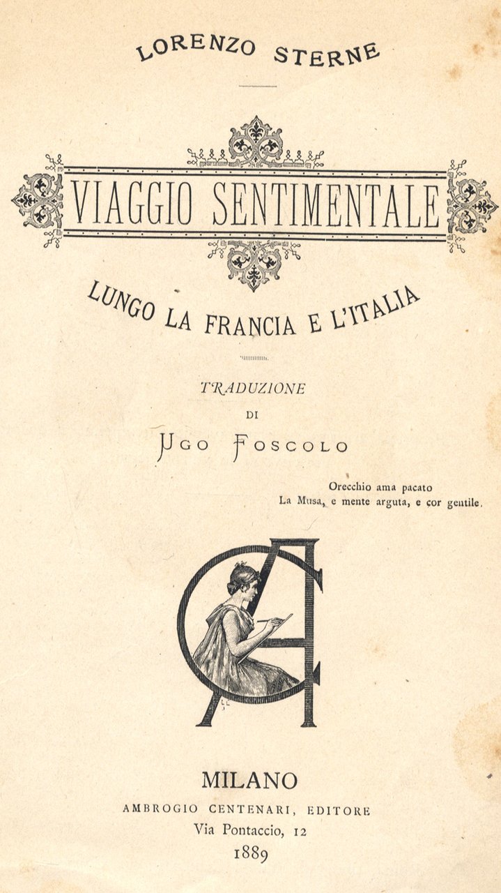 Il Viaggio sentimentale lungo la Francia e l'Italia. Traduzione di …