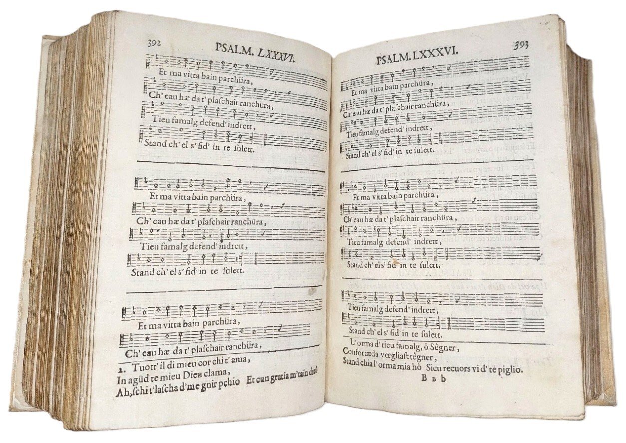Ils Psalms da David, suainter la melodia franc&amp;ecirc;sa, chantaeda eir …