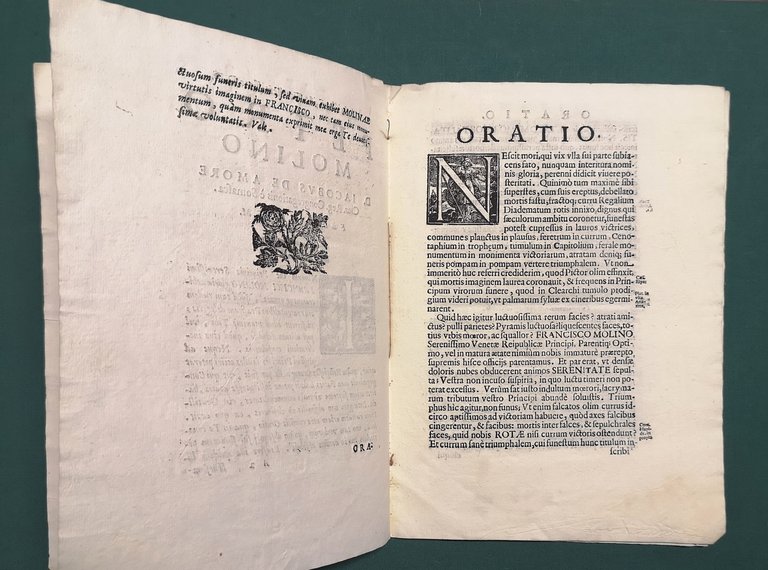 In funere serenissimi venetiarum principis Francisci Molino oratio habita a …