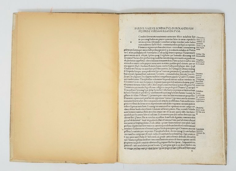 In Rolandinum Pistrini vernam illaudatum.