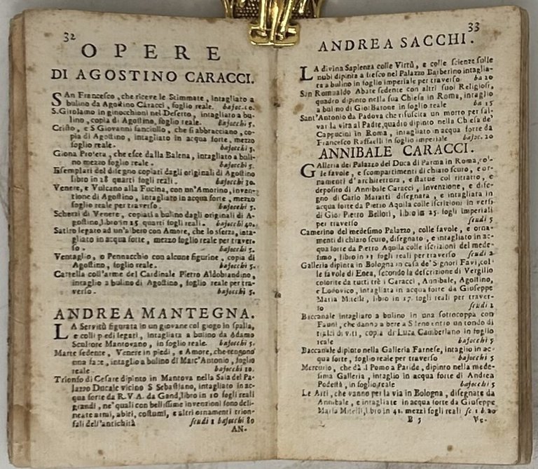 Indice delle stampe intagliate in rame a bulino, e in … | Immagine Gallery 4
