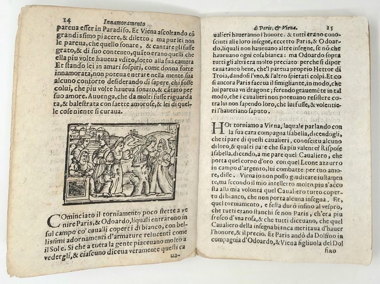 Innamoramento delli Nobili Amanti Paris et Viena. Opera bella et … | Immagine Gallery 1