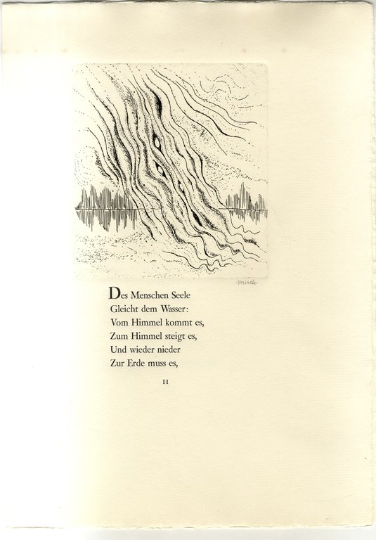 Inni di Goethe. Gesang der Geisteruber den Wassern. Grenzen der …