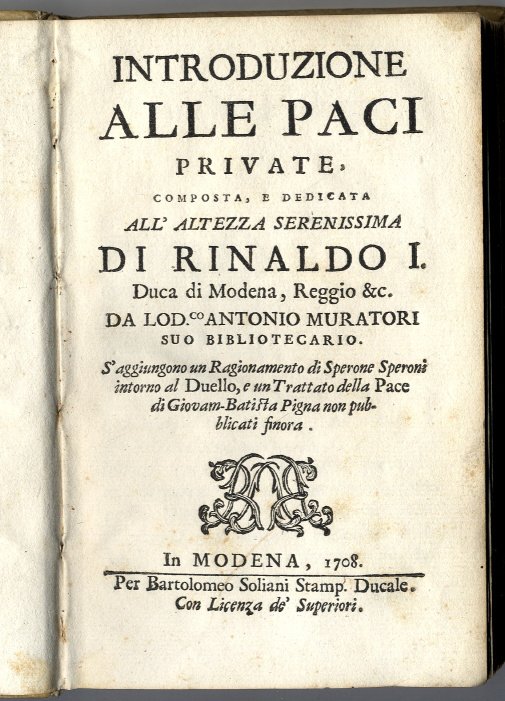 Introduzione alle paci private. S'aggiungono un Ragionamento di Sperone Speroni …