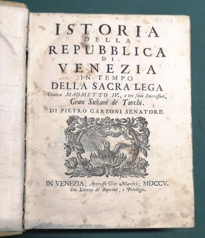 Istoria della Repubblica di Venezia in tempo della Sacra Lega …