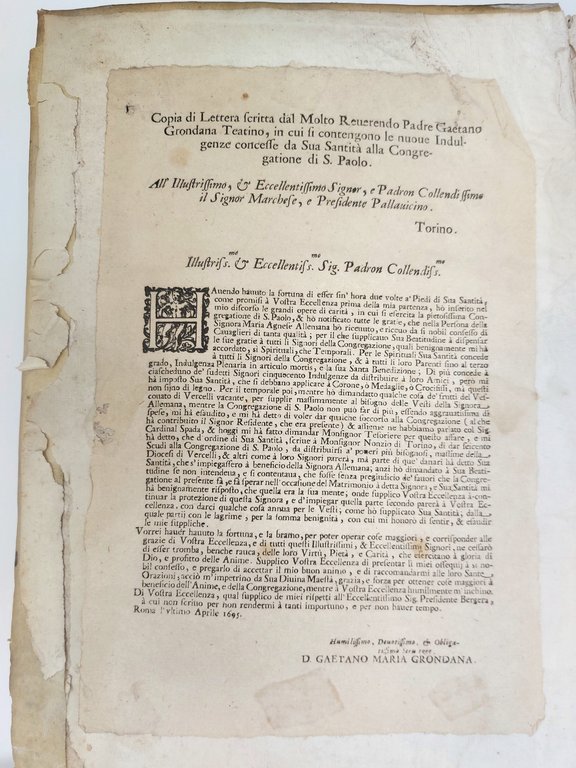 Istoria della Venerabile Compagnia della Fede Cattolica sotto l'invocazione di …