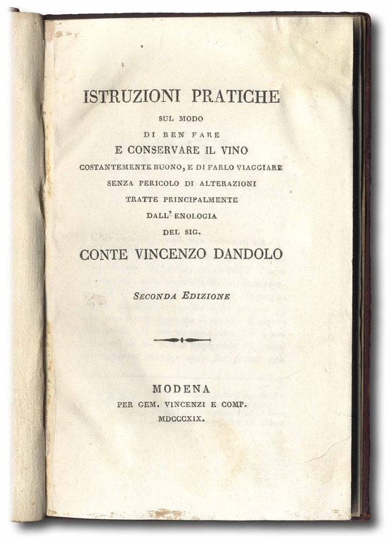 Istruzioni pratiche sul modo di ben fare e conservare il …