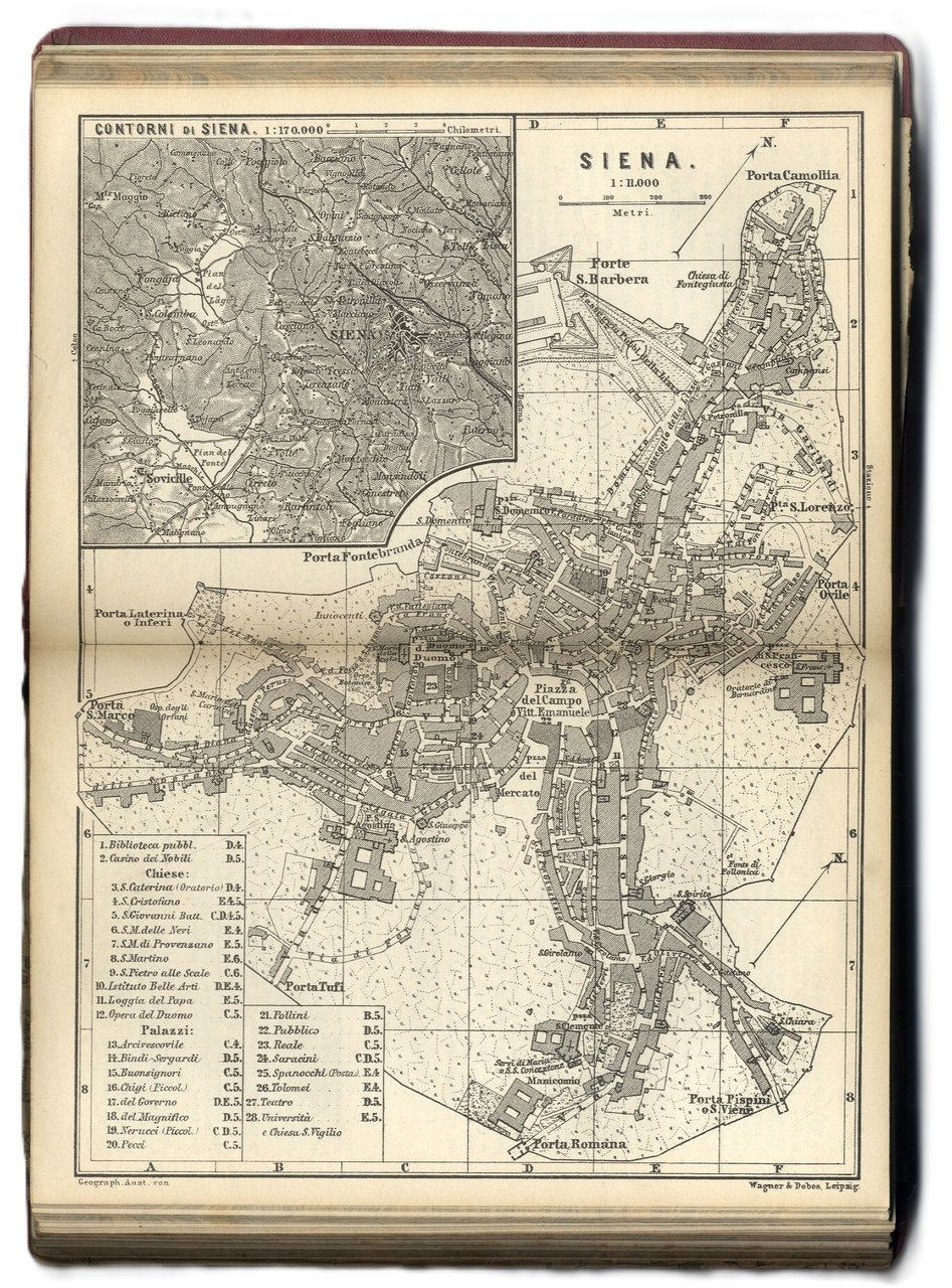 Italie centrale y compris Rome et ses environs.&amp;nbsp;Avec 10 cartes, …