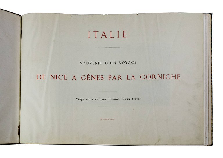 Italie. Souvenir d�un voyage de Nice a G&amp;eacute;nes par la …