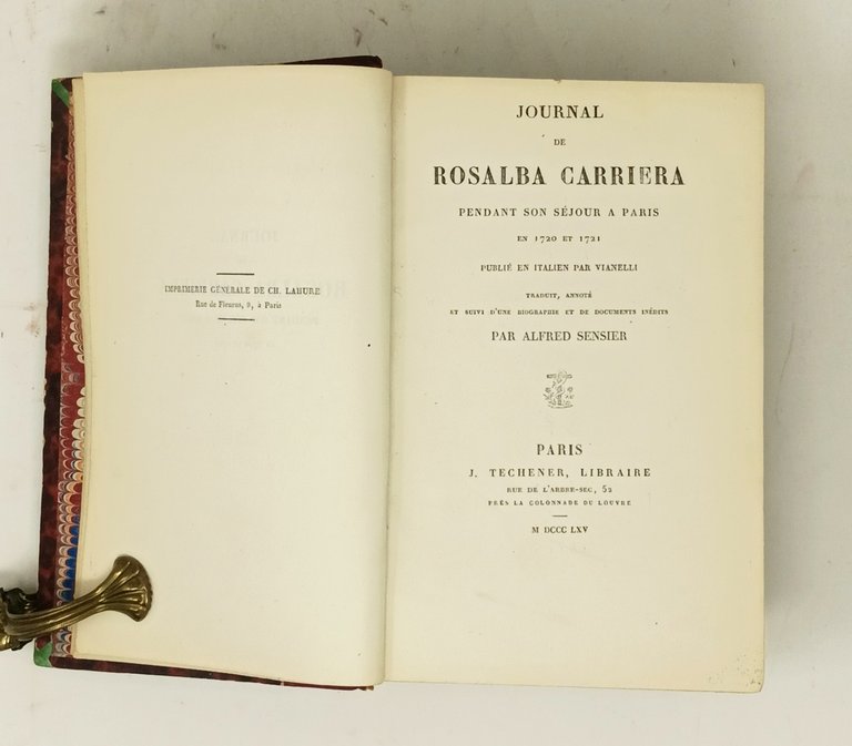 Journal de Rosalba Carriera pendant son sejour &amp;agrave; Paris. | Immagine Gallery 2