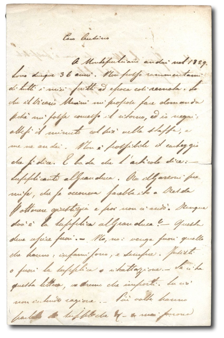 L.a.f., non datata (ma 1865)