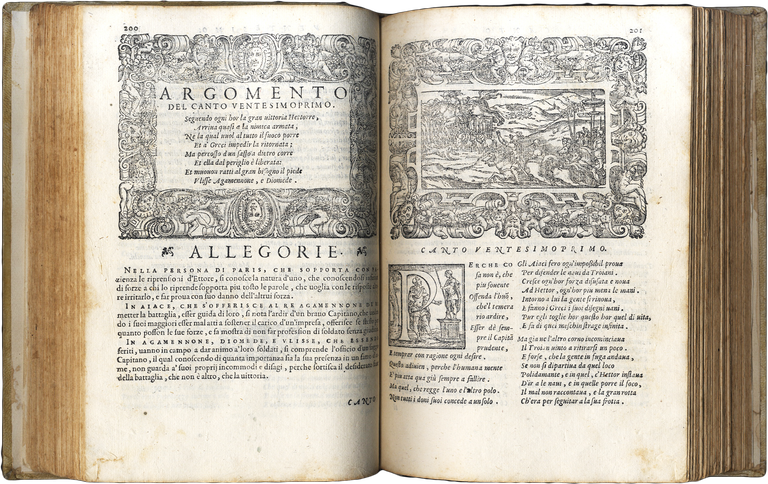 L'Achille et l'Enea di Messer Lodovico Dolce, dove egli tessendo l'historia della Iliade d'Homero a' quella dell'Eneide di Vergilio, ambedue l'ha divinamente ridotte in ottava rima,&amp;nbsp;con gli argomenti et allegorie per ogni canto et due tavole... Al potentissimo et invittissimo Filippo d'Austria Re Catholico... Aggiuntovi una Oratione di Andrea Menechini sopra le lodi della Poesia e dei Fautori delle Virt&amp;ugrave;.&amp;nbsp;