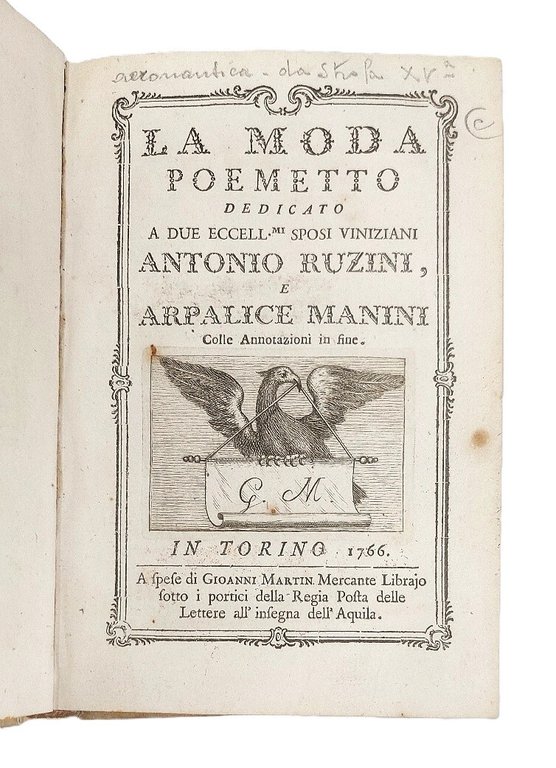 L'Armonia, poemetto. - La Moda, poemetto. - Le Perle, poemetto.