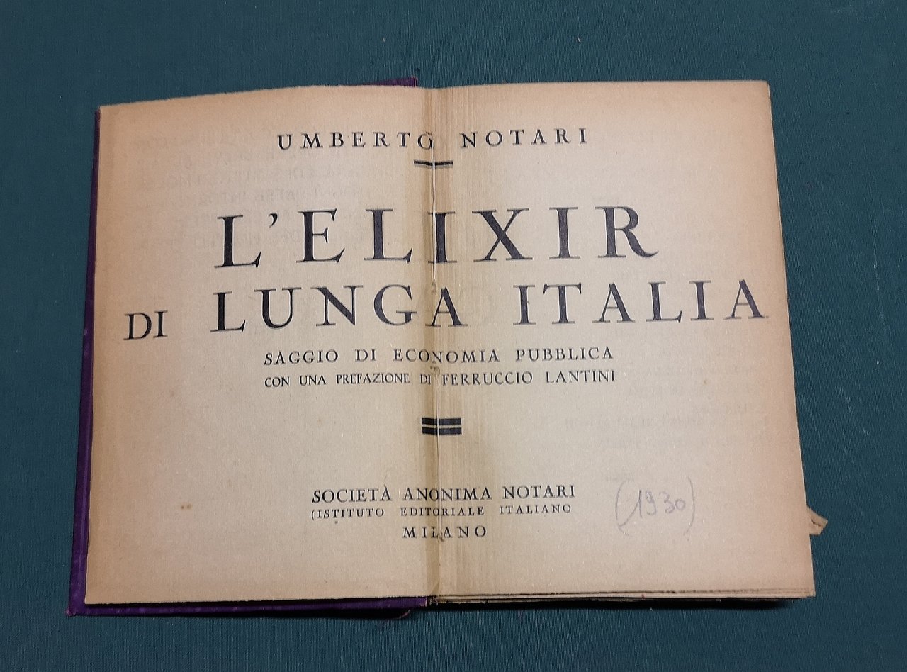 L'elixir di lunga Italia.