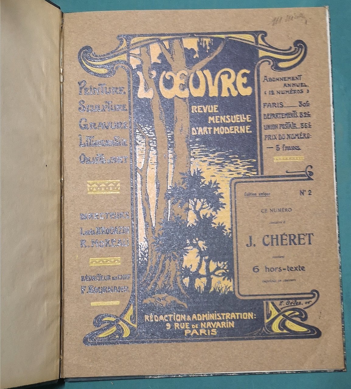 L'OEUVRE. Revue mensuelle d�Art Moderne. N&amp;deg;2. Num&amp;eacute;ro consacr&amp;eacute; &amp;agrave; Jules …