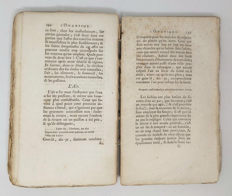 L'Onanisme. Dissertation sur les maladies produites par la masturbation.