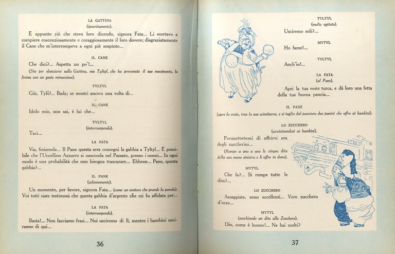 L’uccellino azzurro.