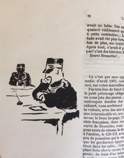 La 628-E8. Croquis marginaux de Pierre Bonnard.