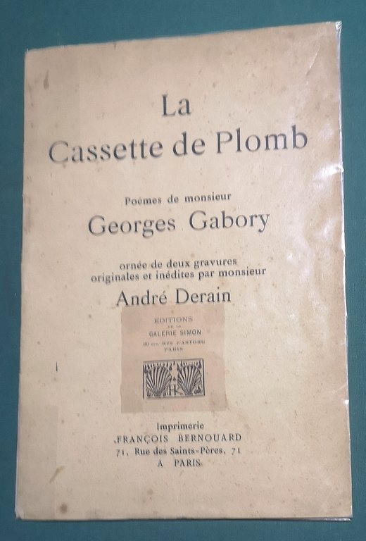 La Cassette De Plomb. Ornée de deux gravures originales et …