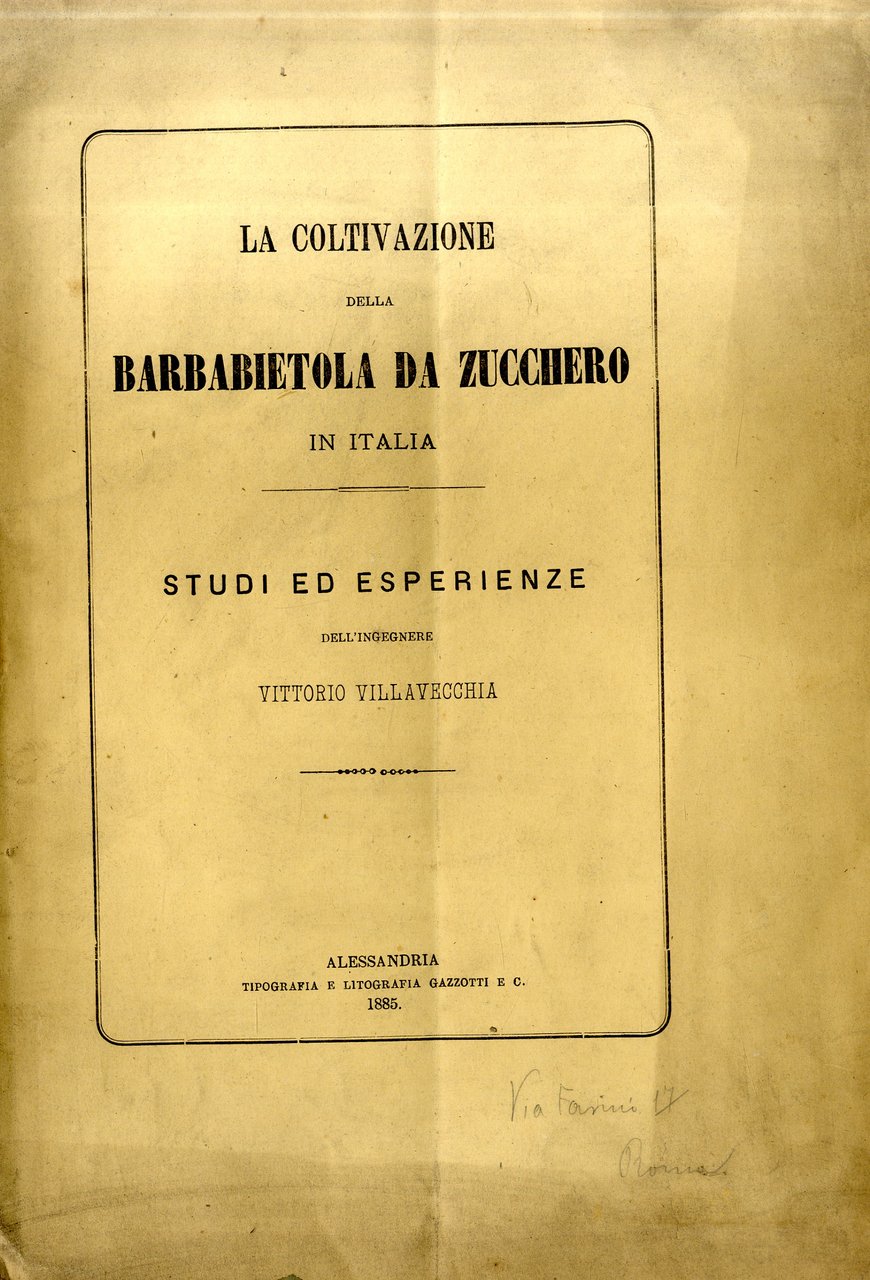 La coltivazione della barbabietola da zucchero in Italia