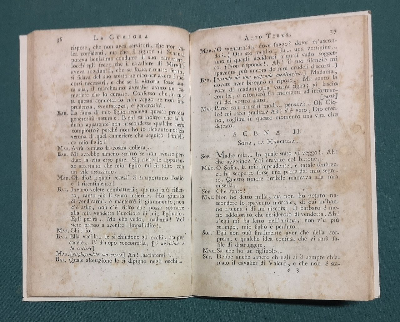 La Curiosa, commedia. Traduzione di E. Caminer Turra.