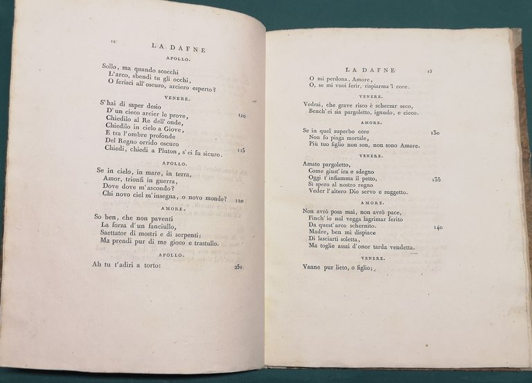 La Dafne. Nuovamente stampata in occasione delle nozze del Marchese …
