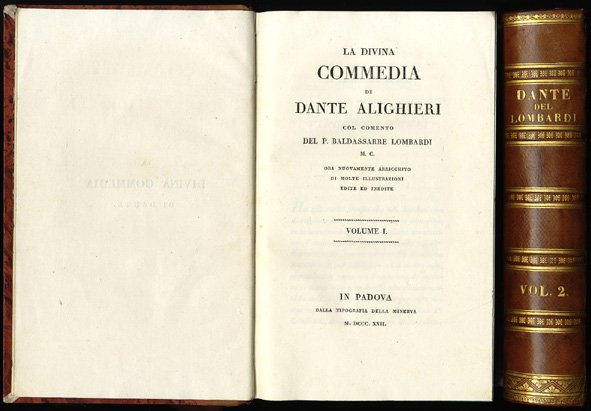 La Divina Commedia, col commento del P. Baldassarre Lombardi...Col Rimario, …