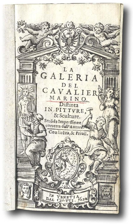 La Galeria del Cavalier Marino. Distinta in Pitture, &amp;amp; Sculture. …
