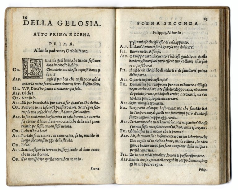 La Gelosia, Nuouamente ristampata et aggiuntoui gl'intermedi.