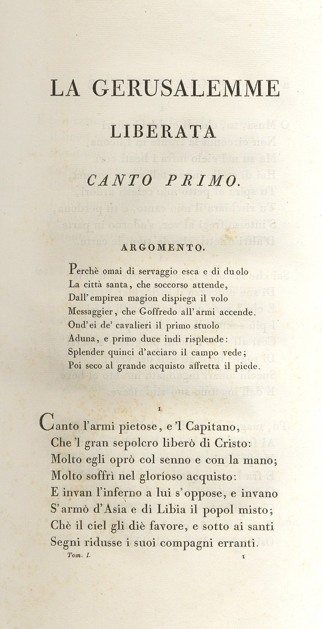 La Gerusalemme liberata.