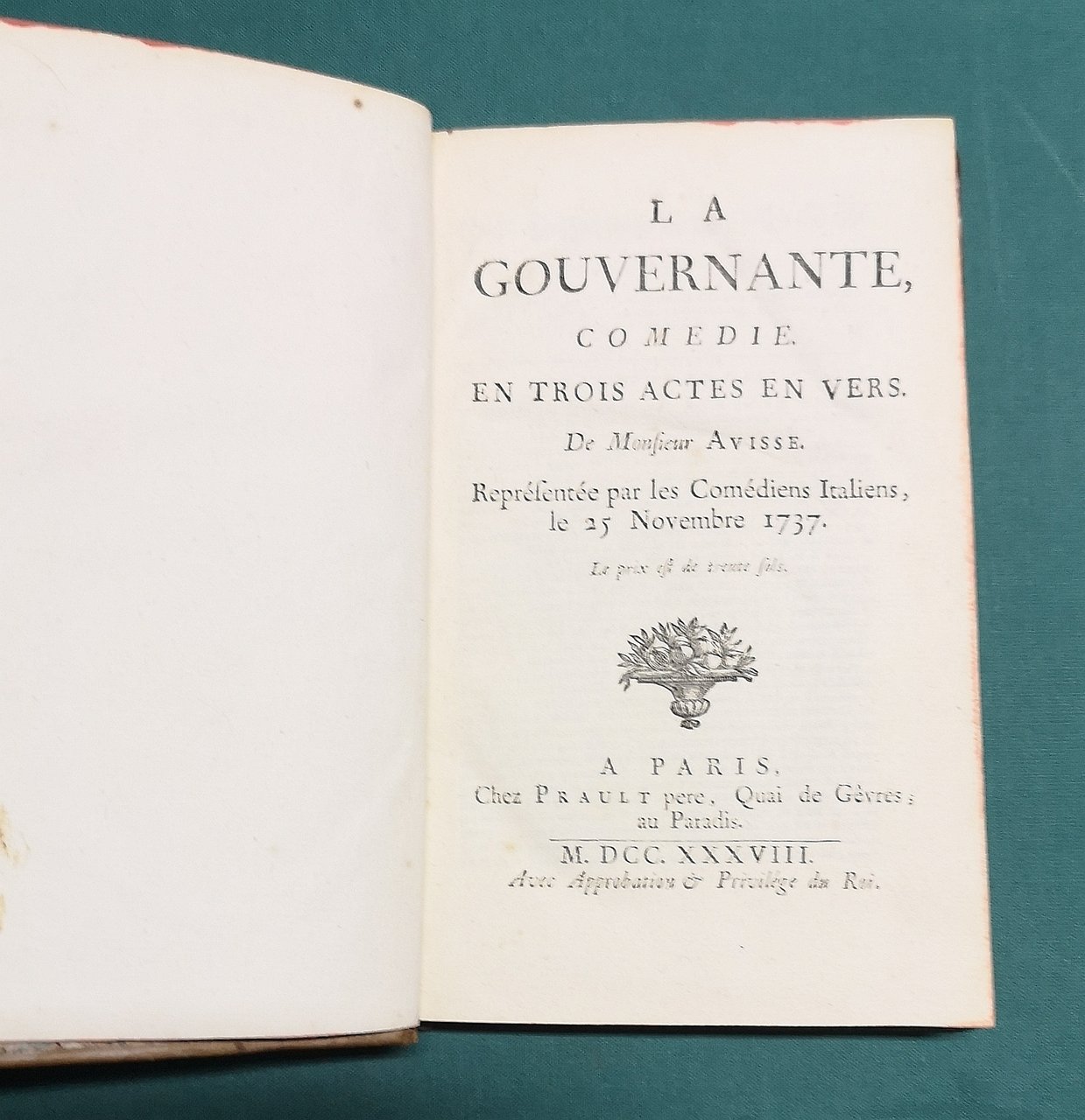 La Gouvernante, comédie en trois actes et en vers. (Con:) …