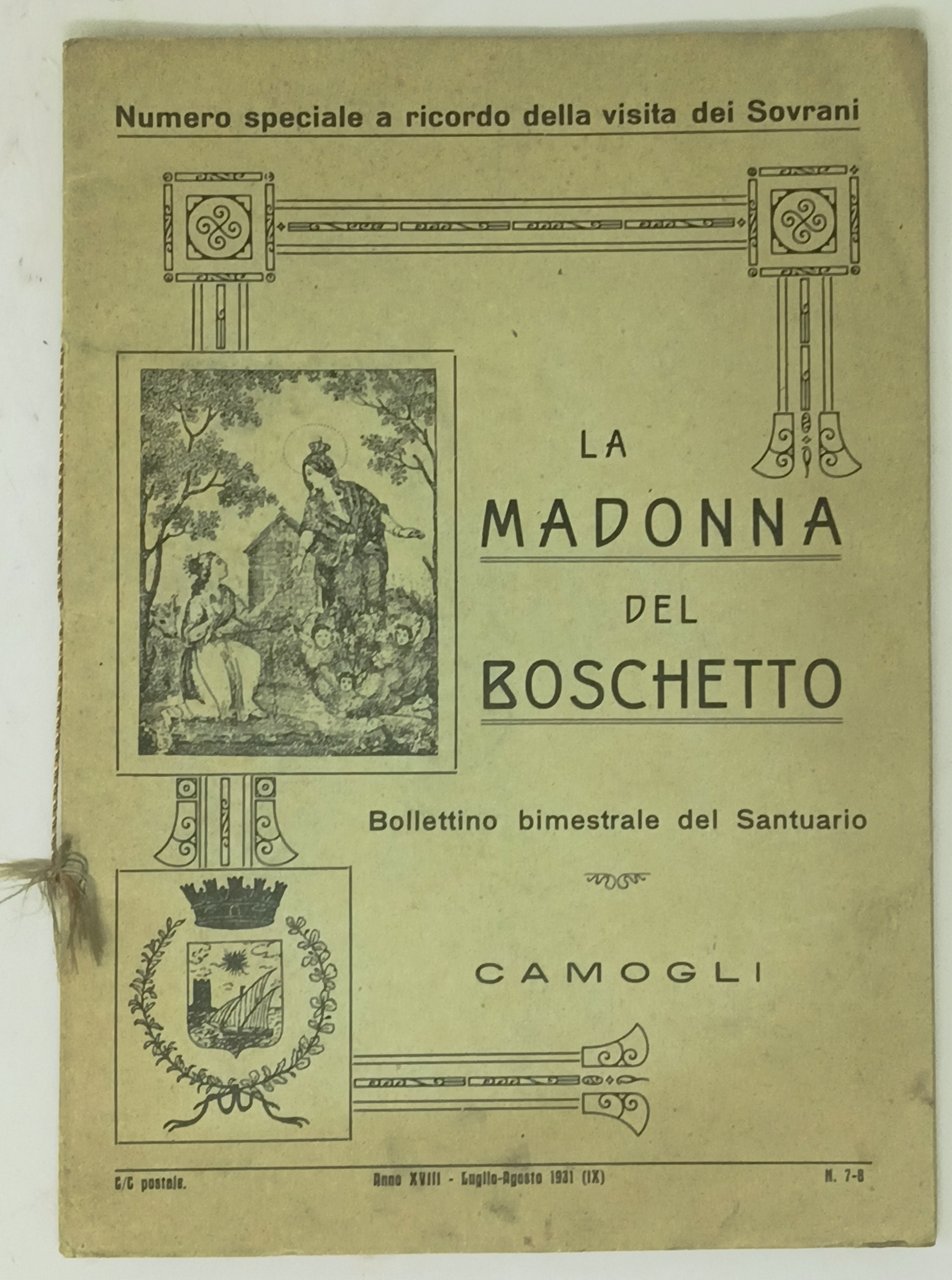 La Madonna del Boschetto - Bollettino del Santuario Camogli (Genova). | Immagine principale