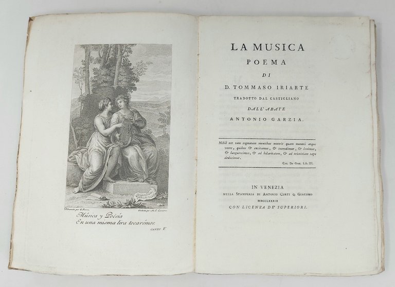 La Musica. Poema di Tommaso Iriarte, tradotto dal castigliano dall'abate …