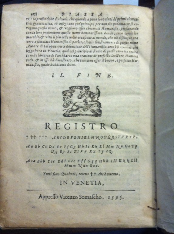 La piazza universale di tutte le professioni del mondo,