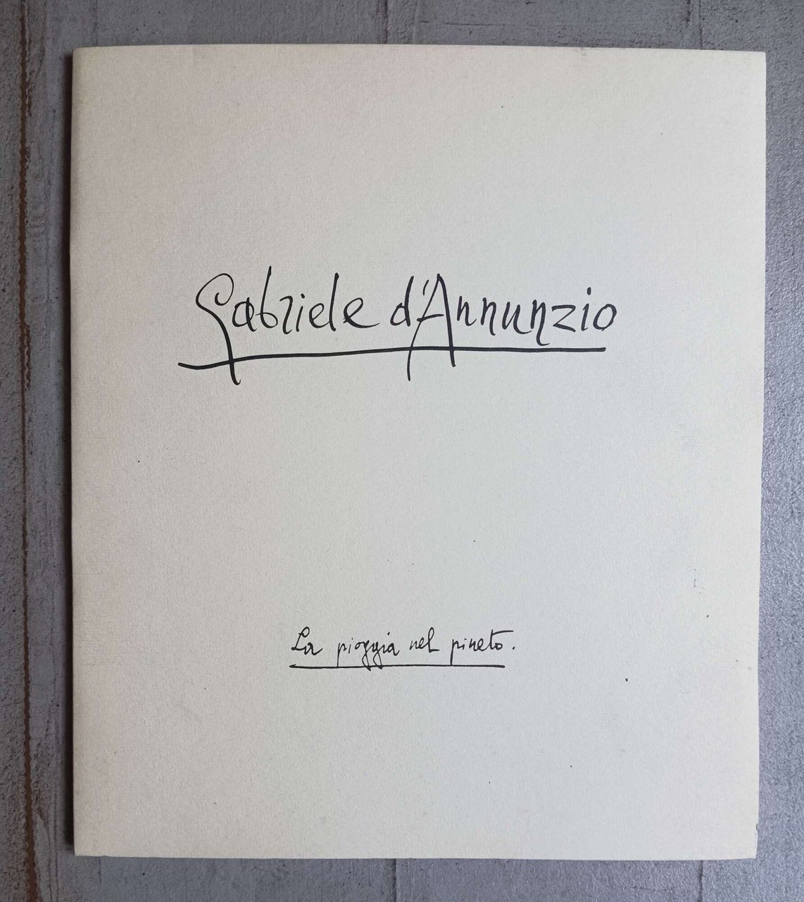 La pioggia nel pineto