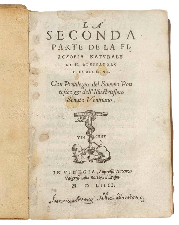 La prima (e la seconda) parte della Filosofia Naturale di …