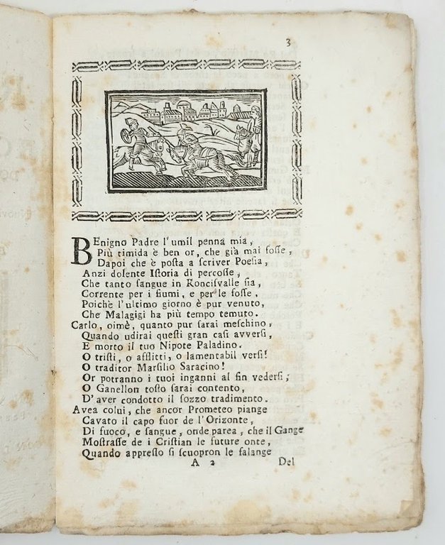 La rotta di Roncisvalle, dove mor&amp;igrave; Orlando con tutti i paladini.&amp;nbsp;Nuovamente ristampata, e di bellissime figure adorna. E con somma diligenza ricorretta.