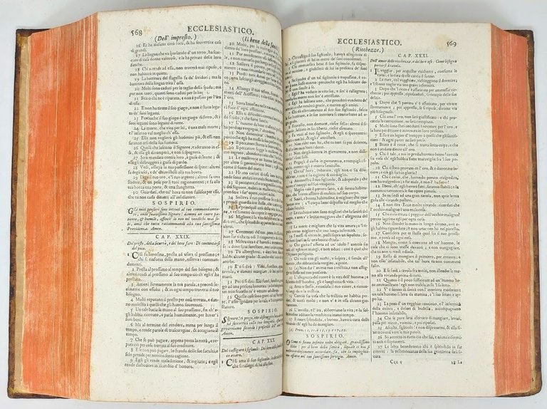 La Sacro-santa Biblia in lingua italiana.