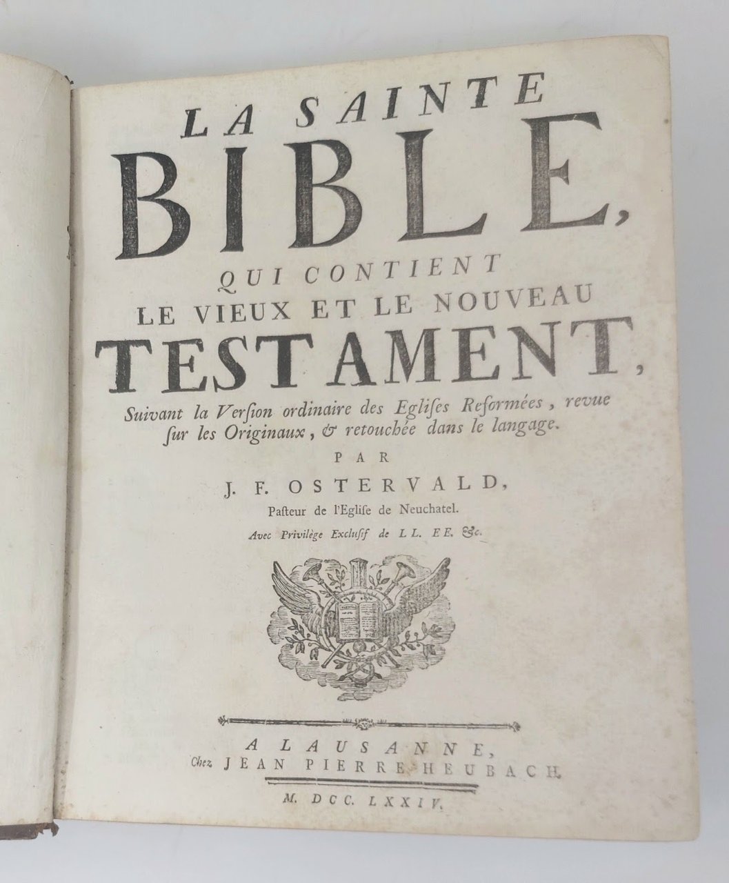 La Sainte Bible, qui contient le vieux et le Nouveau …