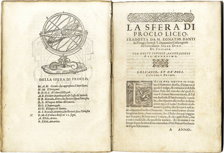 La Sfera di Proclo liceo.&amp;nbsp;Tradotta da Maestro Egnatio Danti, cosmografo …