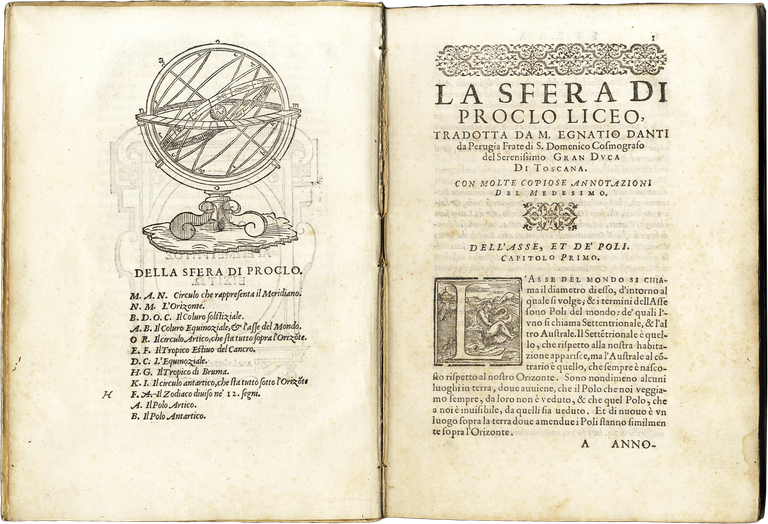 La Sfera di Proclo liceo.&amp;nbsp;Tradotta da Maestro Egnatio Danti, cosmografo …