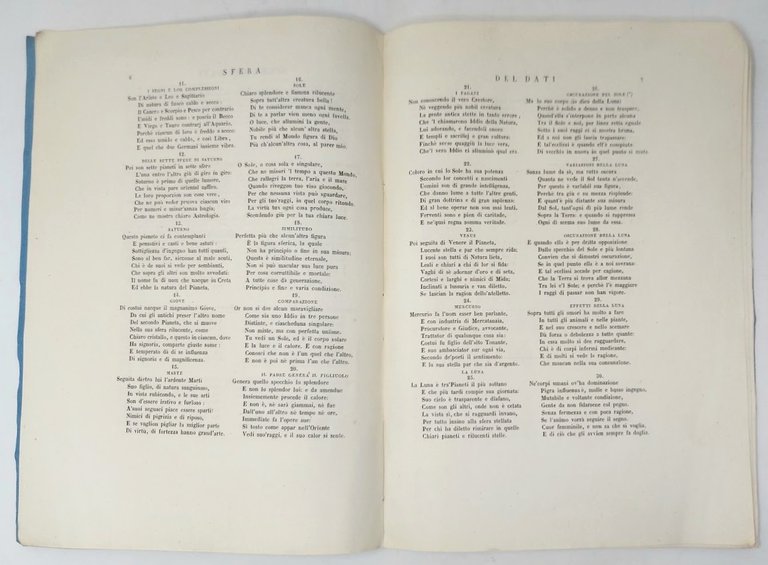 La sfera libri quattro in ottava rima scritti nel secolo …