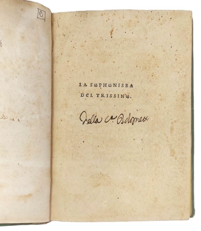 La Sofonisba del Trissino.