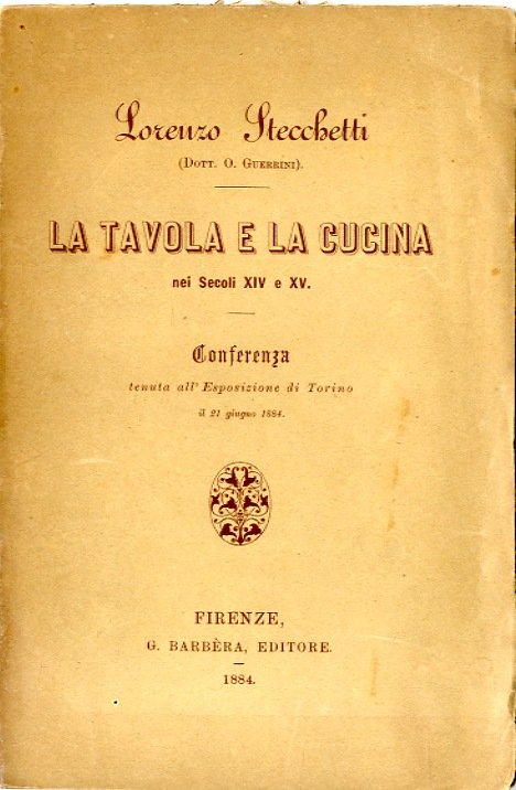 La tavola e la cucina nei secoli XIV e XV