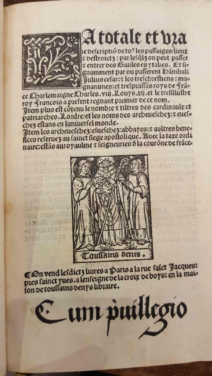 La totale et vraie description de to(ous) les passaiges, lieux …