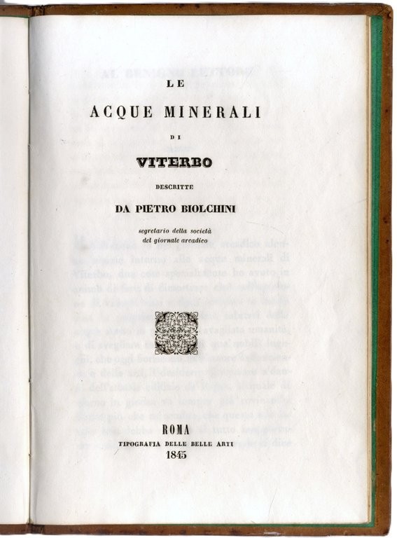 Le acque minerali di Viterbo. | Immagine Gallery 2